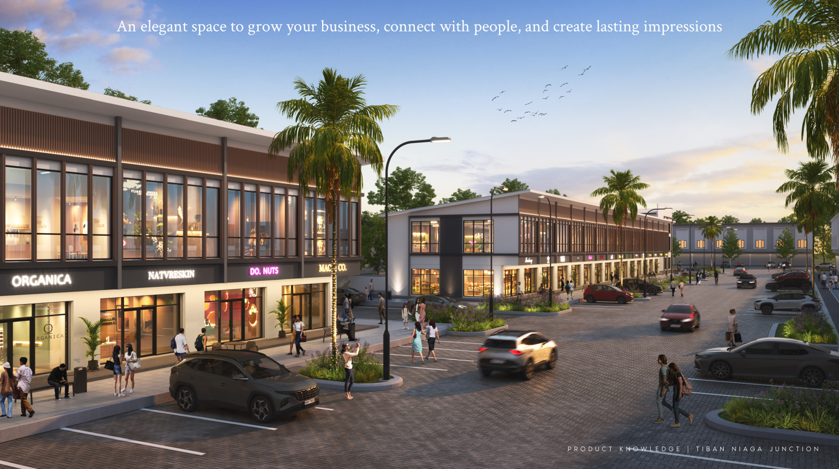 Tiban Niaga Junction angled frontage perspective